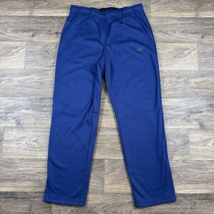 Nike Pants Mens XL Dri-Fit Blue Fleece Training Midnight Golf Drawstring